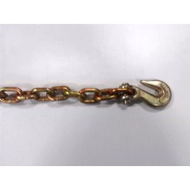 Arden - sourced (4) 3/8"x 3' Grade 70 Transport Chains - High Quality - With G70 Grab hooks