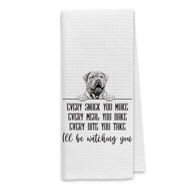 Dibor Shar Pei Dog Kitchen Towels, Shar Pei Gifts Dish Towels Dishcloth, Funny Dog Every Meal You Make Cloth Hand Towels Tea Towels for Bathroom Kitchen, Gifts for Dog Lovers, 16x24 Inches