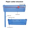 Small Paper Cutter Accurate Scale Metric Imperial System Lightweight Durable