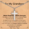 Leyung Grandson Gifts from Grandma, Cross Necklace for Teenage Boys,