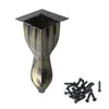 Semetall 4 PCS Bronze Furniture Legs, Modern Metal Metal Table
