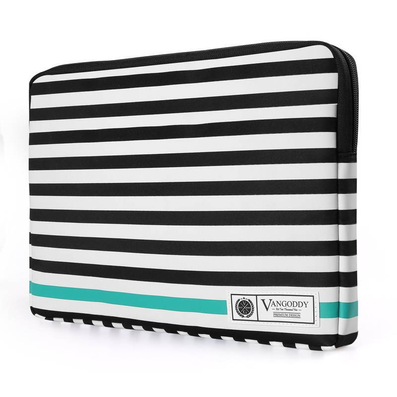 Vangoddy BEIDHA 13.3 inch Laptop Tablet Sleeve Black White Accent