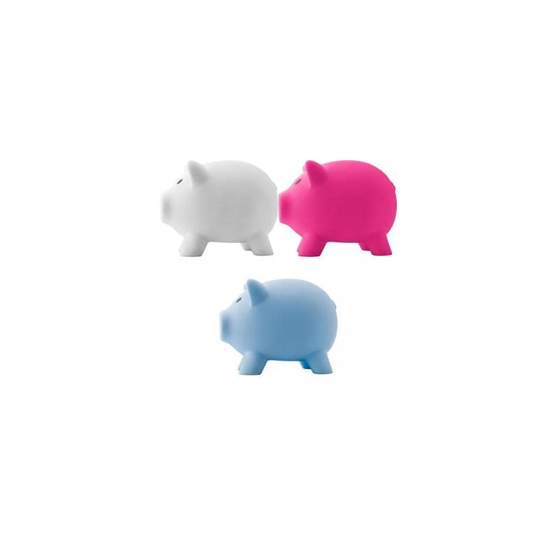 Piggy Bank PVC Soft Body Vibrant Colour Novelty Money Box