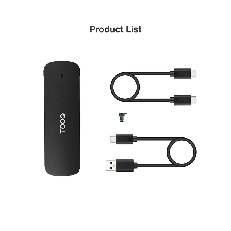 TOOQ TQE-2201B - External Enclosure for M.2 NVMe SSD -