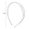 Kopida Double Root Metal Hair Hoop Retro Silver Hair Bands