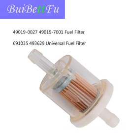 691035 Fuel Filter For B & S Lawn Mower Accessories 40 Micron 493629 5065 691035 (2/Pack), Black