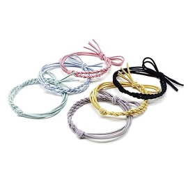 Hair Rubber Hair Rubber Ring Rubber Stylish Adults Children Hair Ornaments Hair Accessories Simple Rubber Band Hair Arrangement ins Popular, Cute, Stylish (ins-Style DN021-J204S-6-Piece Set)