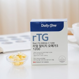 Daily One Real Altige Omega 3 1200 RTG Supercritical EPA and DHA 60 capsules, 3 units / 데일리원 리얼 알티지 오메가3 1200 RTG 초임계 EPA 및 DHA 60캡슐, 3개