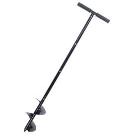 Patioer Post Hole Digger Manual 6" x 41" Garden Auger Spiral Drill with T Shaped Handle for Digging Planting Bulb Bedding