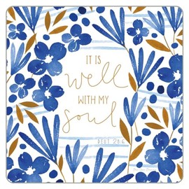 Legacy Well Within My Soul 3.75 x 3.75 Cork Backed Coasters Pack of 6