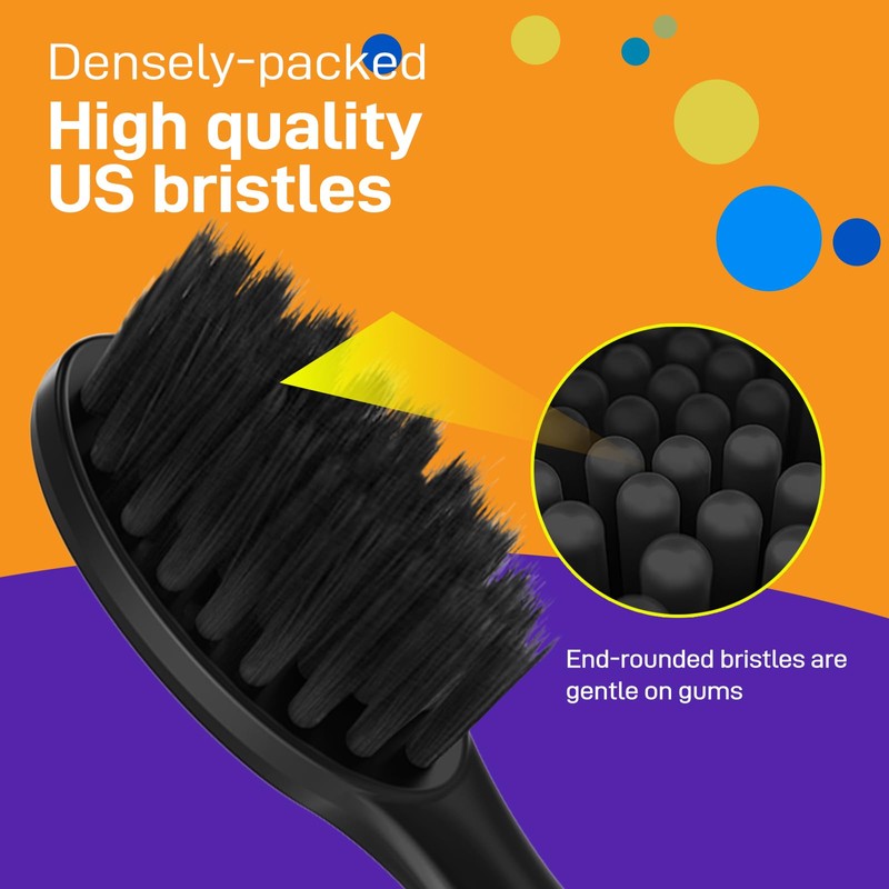 Toothbrush Replacement Heads Compatible with Burst Sonic Electric Toothbrush -