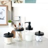Amolliar Mason Jar Bathroom Accessories Set(4 Pcs) -Lotion Soap Dispenser