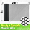 Black Plastic Wire Mesh Fence Roll - 15.7IN x 20FT