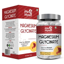 iMeMyself Magnesium Glycinate 90 Capsules | High Absorption Formula for Muscle Support and Relaxation