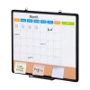 24\"x 18\" Monthly Calendar Board Whiteboard Cork Board Combo Aluminum