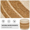 Cplxroc Ottoman Poof, Natural Seagrass Poufs, Hand Weave Round Footstool,