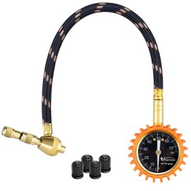 Uharbour 4X4 Rapid Air Down Tire Deflator with Gauge (0-75PSI) ， 2" Easy Read Glow Dial & Solid Brass Hardware-Automatic Tire Air Down Tool for Jeep, Truck or ATV