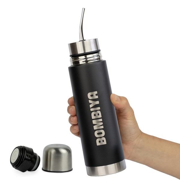 Bombiya Self-priming matte thermos flask with all parts made of