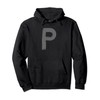 Creative Bold Dark Grey Letter P - Alphabet - Marker