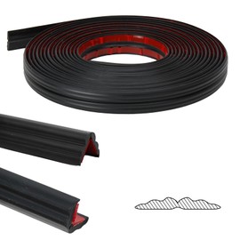 ZOWZOW Flexible Inside &Outside Corner Trim, 20 Ft Peel and Stick Multifunctional Molding Trim, Caulk Strip for Wall, Edge, Floor, Window, Door, Ceiling, Black