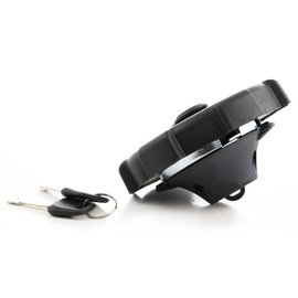 1x Black fuel tank cap 80 mm truck with 2 keys vented
