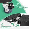 sanyi Plant Caddy with Wheels Heavy Duty, 15-21" Adjustable Plant