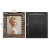 IKEREE 8x10 Rustic Wood Picture Frame with Real Bark，Solid Wood