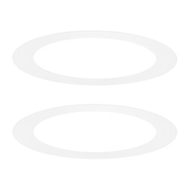 M METERXITY 2-Pack Goof Rings for 6 Inch Recessed Lights, 5.9" ID 8.1" OD Durable Steel Trim Ring Flush Mount White Can Light Trim Ring Cover for Ceiling Can Downlights