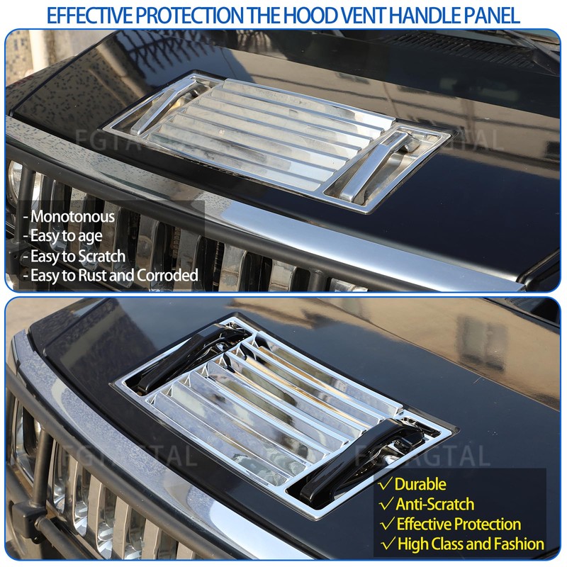 Fgtagtal Hood Deck Vent Panel Trim Compatible with Hummer H2