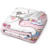 HGOD DESIGNS Unicorn Blanket Smooth Soft Animal Rainbow Hair Cloud