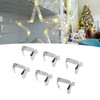 50Pcs Metal Christmas Lights Gutter Hooks Stainless Steel Christmas Lights