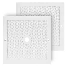 Quorvix 10'' Pool Skimmer Lid Replacement, Compatible with Hayward SPX1082E, SP082, 1083, 1084,1085, 1086, 2 Packs, White, Skimmer Lid Pool Skimmer Cover Plate