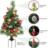 Solar Christmas Tree Garden Stake Lights Outdoor Christmas Tree Lighted