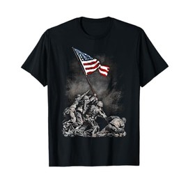 Soldiers Raising American Flag Iwo Jima T-Shirt