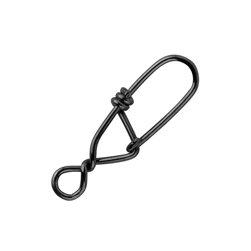 Spro Matt Black Snagless Snap Hooks for Spin Fishing, Snaps