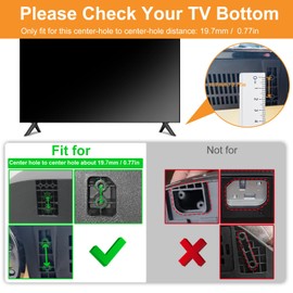 TV Stand Legs for Onn Smart Tv - Only for 40" 42" 50" TV 100005842 100068372 100007147 with Screws, Please Check TV Models Before Purchase
