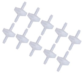 SEAFRONT PP Plastic Check Valves Ozone Resistant Membrane Disposable Water Shut-off Valve (3 mm Translucent) Pack of 10