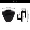 YOLCAR 60 Pack Space Saving Hanger Hooks, Black Plastic Triangle