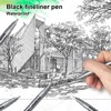 AKARUED Drafting Pen, Set of 9, Water-based Pen, Cartoon Pen,