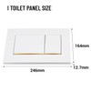 PuritySage Dual Flush Wall Hung Toilets Water Tank Flush Plate,Compatible