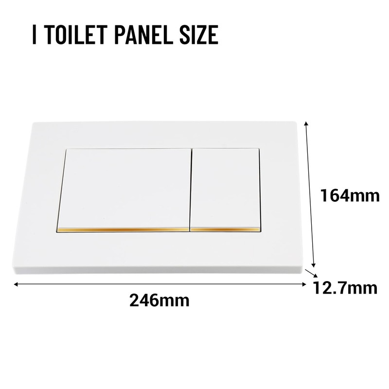 PuritySage Dual Flush Wall Hung Toilets Water Tank Flush Plate,Compatible