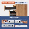 ToBeGreat 1 Pair Side Mount Drawer Slides Rails 22 Inch