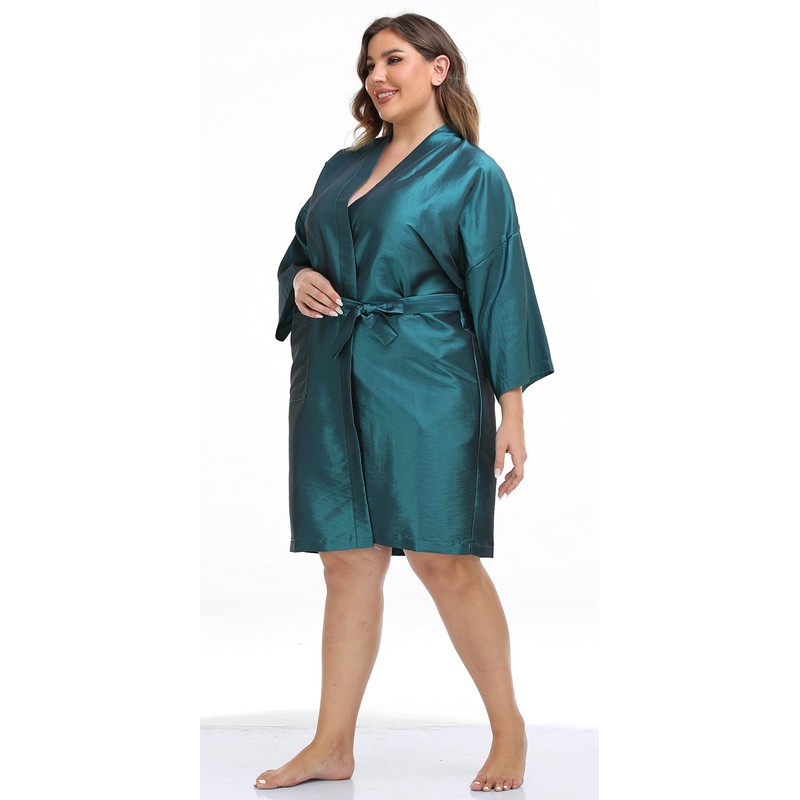 Salon Client Gown Hairdressing Clothes Kimono Heavensends 43 Long (Black) blue