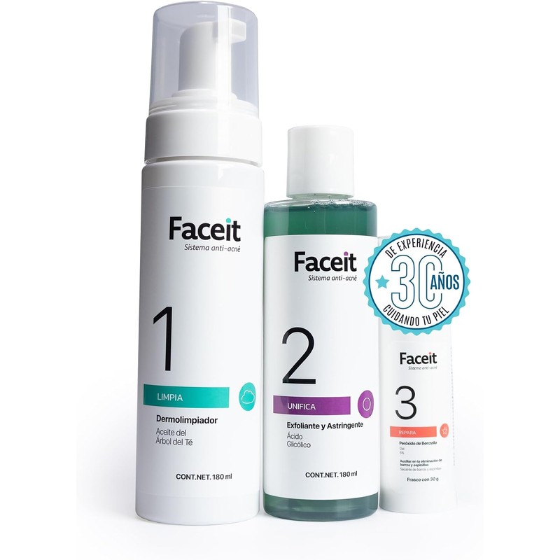 Faceit Kit Rutina Antiacné 3 Pasos