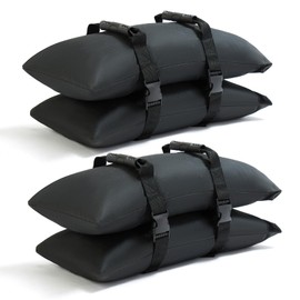 Malomke Sand Bags for Weight, 4-Pack 50LBS Heavy-Duty Fillable Sandbags for Weight to Hold Down Umbrella Base, Patio & Cantilever Umbrella Stands, Outdoor Furniture(Without Sand)(4, Medium)