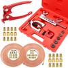 Eoppen 25 ft 3/16 + 1/4 Copper Coated Brake Line