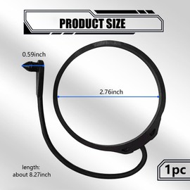 icykale 1 PC Car Fuel Tank Cap Traction Rope, 2.76" ID Fuel Filler Cap Anti-lost Connection Line, Fuel Tank Tether Rope, Compatible with Land Rover Aurora Discovery 3/4 Shenxing 2 Range Rover (Black)