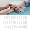 ZJchao 360pcs Frosted Nails Tips Coffin Almond en Forma de