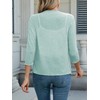 Famulily Women's Sheer Tie Front Shrug Cardigan Cropped Open Front