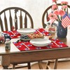 Artoid Mode America Stars Block Patriotic 4th of July Placemats